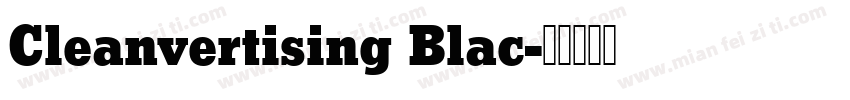 Cleanvertising Blac字体转换